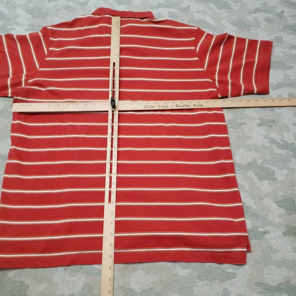 Nike ACG Polo Shirt Mens 2XL Red Short Sleeve‎ Striped Outdoors
